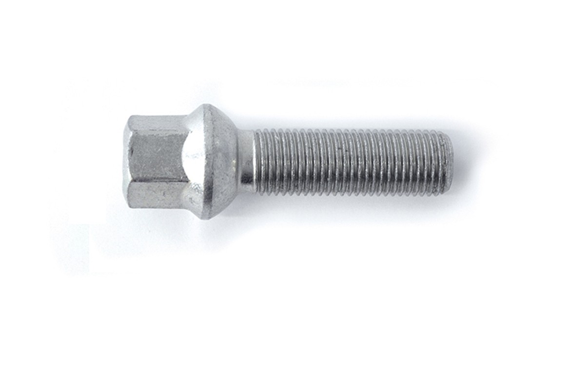 Image of H&R Bulloni Ruote Wheel screw M14 round collar R13mm Apertura chiave: 17 mm 1453103 Bullone ruota