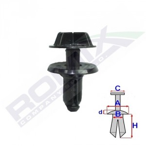 Image of ROMIX Clip C70183 FORD,FORD USA,Mondeo V Schrägheck (CE),Mondeo V Kombi (CF),Mondeo V Limousine (CD),Mustang VI Coupe,Mustang VI Cabrio