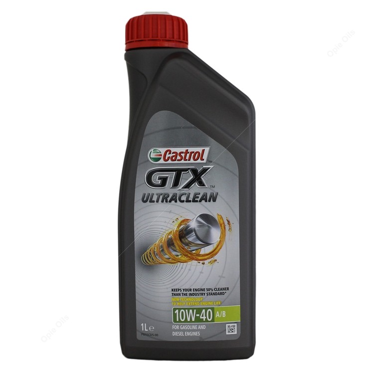CASTROL Motorolja Castrol GTX Ultraclean 10W-40 A/B Innehåll: 1l 15F092