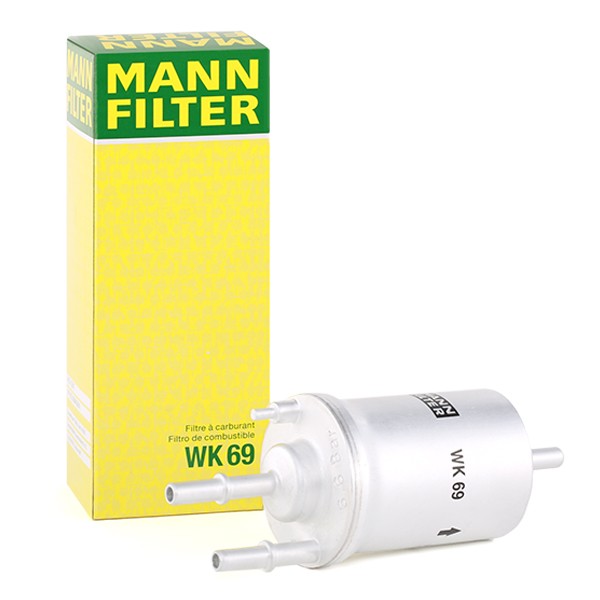 Image of MANN-FILTER Filtro Carburante con regolatore pressione integrato WK 69 Filtro Combustibile VW,AUDI,SKODA,Golf V Schrägheck (1K1)