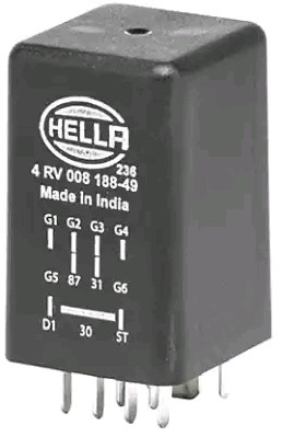 Image of HELLA Centralina N° cilindri: 4 4RV 008 188-491 Centralina, Tempo incandescenza VW,AUDI,SKODA,Golf V Schrägheck (1K1)