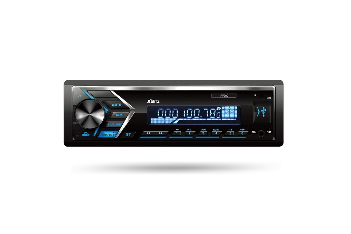RF 200 XBLITZ Bilradio 1 DIN, MP3, WAV, APE, OGG, AAC, med fjernbetjening RF 200 ❱❱❱ pris og erfaring