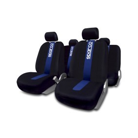 SPC1011 SPARCO ContiClassic Autositzbezug Blau, schwarz, Mit Motiv,  Polyester, vorne und hinten SPC1011 ❱❱❱ Preis und Erfahrungen