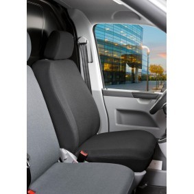10502 WALSER Toronto Autositzbezug grau, Polyester, Eco-Leder, vorne 10502  ❱❱❱ Preis und Erfahrungen