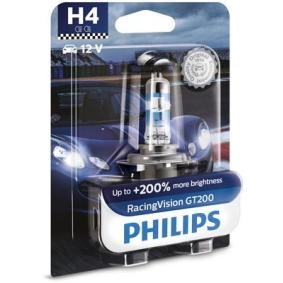 12342LLECOC1 PHILIPS LongLife EcoVision H4 12V 60/55W 3000K Halogène Ampoule,  projecteur longue portée