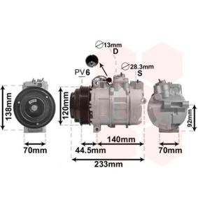 DCP17023 DENSO Klimakompressor 7SBU16C, 12V, PAG 46, R 134a, mit  Magnetkupplung DCP17023 ❱❱❱ Preis und Erfahrungen
