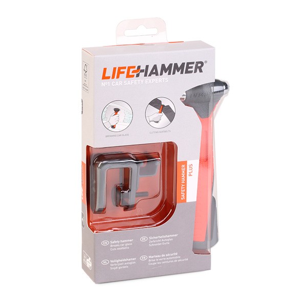 HPNO1QCSBL LifeHammer Nothammer mit Gurtschneider, mit Halter, orange  HPNO1QCSBL ❱❱❱ Preis und Erfahrungen