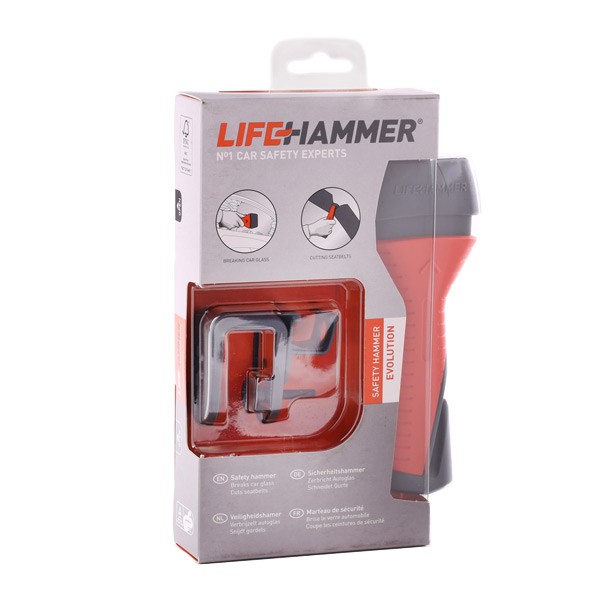 Lifehammer - 2 pièces - Marteau d'urgence avec coupe-ceinture