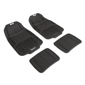 28038 WALSER EVO Fußmatten Gummi, vorne und hinten, Menge: 4, schwarz,  Universelle passform, 64 x 45, 45 x 33