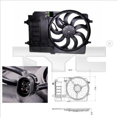 Moto ventilateur radiateur MINI MINI 1 R50/R53