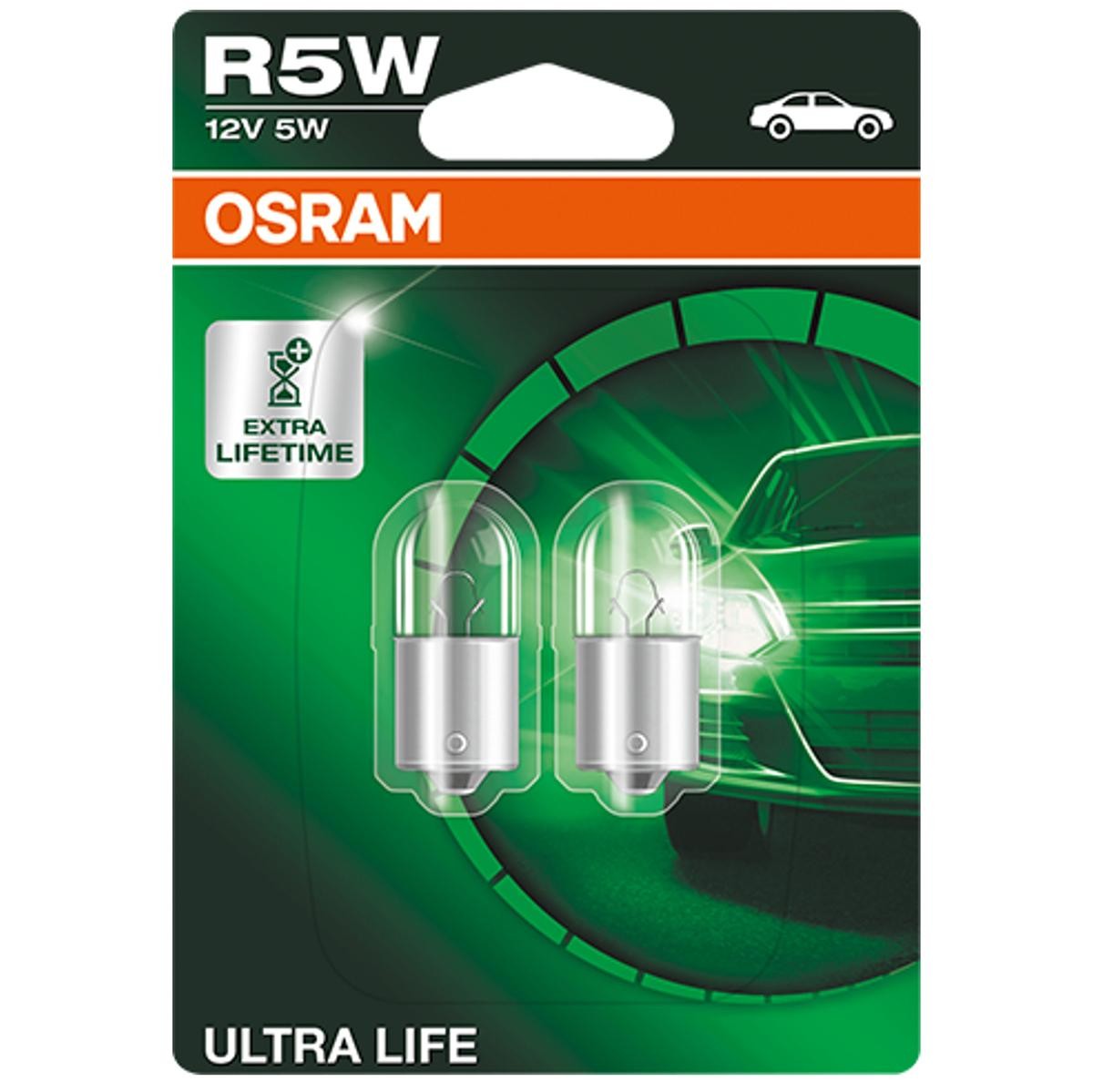 5007ULT-02B OSRAM ULTRA LIFE R5W Ampoule, feu clignotant 12V 5W, R5W R5W  ❱❱❱ prix et expérience