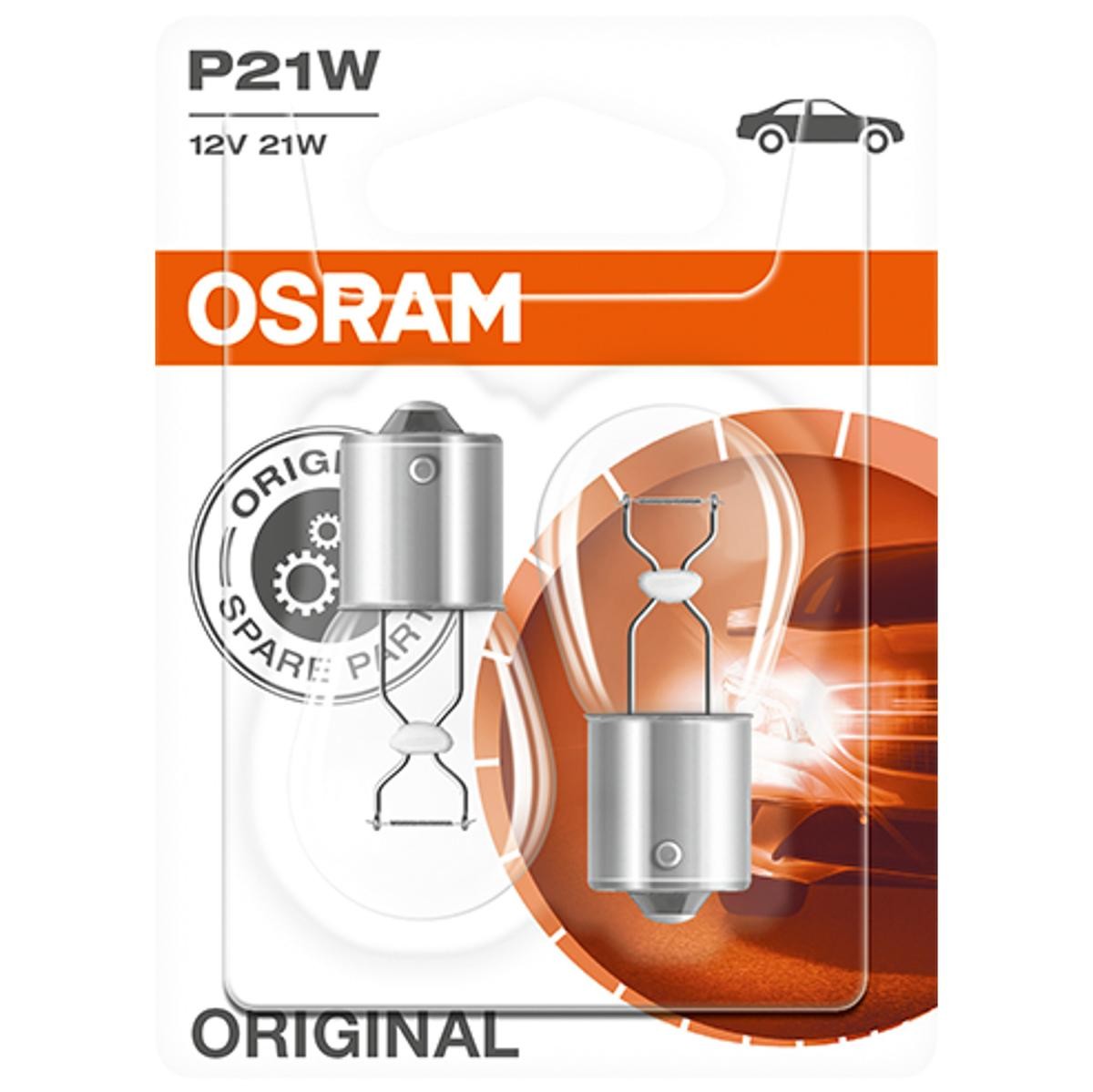 7506-02B OSRAM ORIGINAL LINE P21W Blinkerbirne 12V 21W, P21W P21W