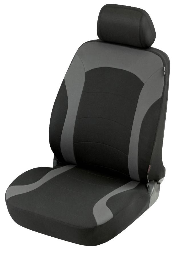 11784 WALSER Premium Inde ZIPP IT Premium Sitzschonbezug schwarz/grau,  Polyester, vorne 11784 ❱❱❱ Preis und Erfahrungen