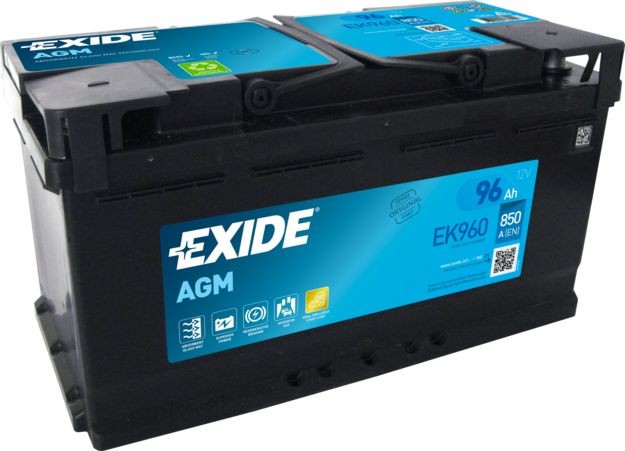 EK960 EXIDE EK950 (017AGM) Batterie 12V 96Ah 850A B13 L5 AGM-Batterie EK950  (017AGM), AGM95SS ❱❱❱ Preis und Erfahrungen