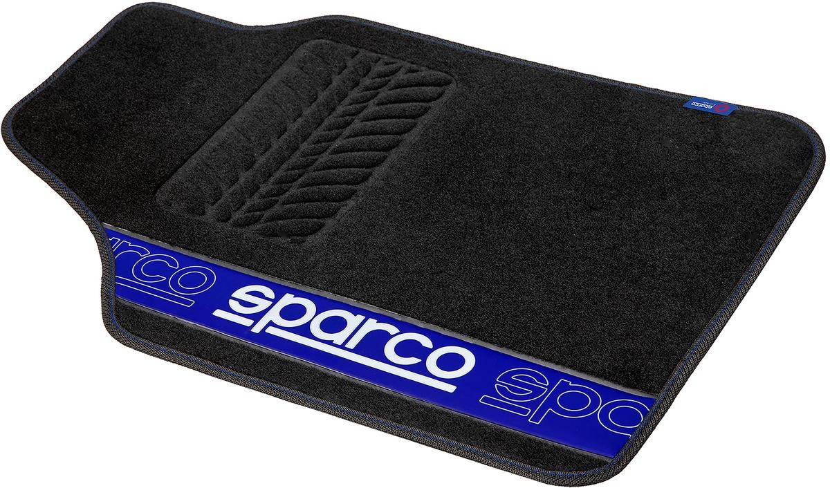 SPF510BL SPARCO Tappetini Poliestere, anteriore e posteriore, Quantità: 4,  nero, 66 x 47 cm (front), 37 x 47 cm (rear) SPF510BL ❱❱❱ prezzo e esperienza