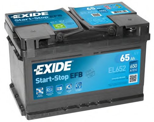 EL652 EXIDE Start-Stop EL652 (100EFB) Batterie 12V 65Ah 650A B13