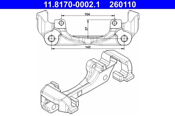 Bremsanlage, Bremssattelträger (halter) für HYUNDAI iX20 (JC)