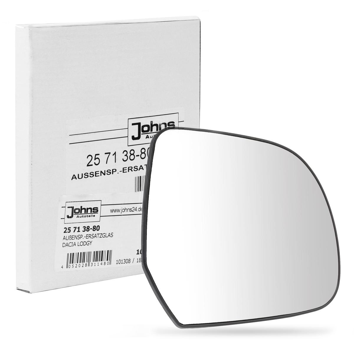 25 71 38-80 JOHNS Spiegelglas, Außenspiegel rechts 25 71 38-80 ❱❱❱ Preis  und Erfahrungen