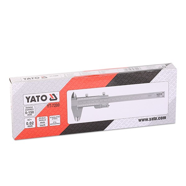 YT-7200 YATO Meßschieber Messbereich von: 0.02mm, Länge: 150mm YT-7200 ❱❱❱  Preis und Erfahrungen