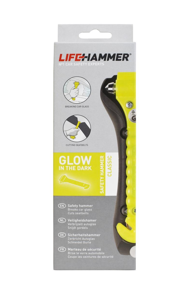 Lifehammer - 2 pièces - Marteau d'urgence avec coupe-ceinture