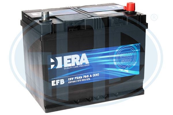 Batterie ee72d26 12v 72ah 760a en + a droite efb Energizer