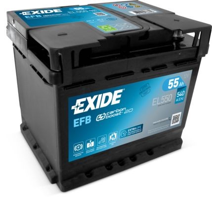 EL550 EXIDE Start-Stop EL600 (027EFB) Batterie 12V 55Ah 540A B13 L1  Batterie EFB EL600 (027EFB), EFB55SS ❱❱❱ prix et expérience