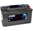 EXIDE Batterie ER350 12V 80Ah 510A B0, DUAL Bleiakkumulator , EXIDE DUAL  58003, 57501