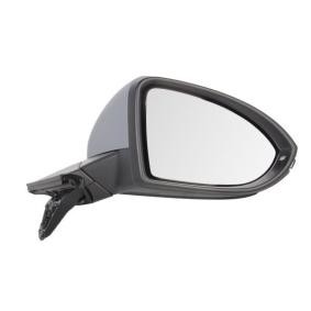 5766806 VAN WEZEL Außenspiegel rechts, schwarz, Komplettspiegel, asphärisch,  für elektr.Spiegelverstellung, beheizbar, mit Memory, mit automatischer  Beifahrerspiegelabsenkung für VW GOLF