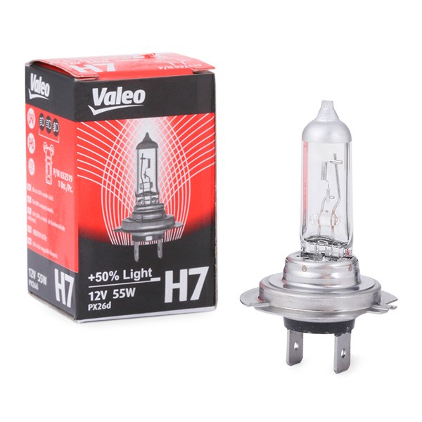 032519 VALEO +50% LIGHT H7 Ampoule, projecteur longue portée H7