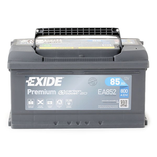 EA852 EXIDE PREMIUM 110TE Batterie 12V 85Ah 800A B13 LB4 Bleiakkumulator  110TE, 580 35 ❱❱❱ Preis und Erfahrungen