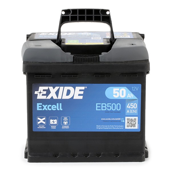 EB500 EXIDE EXCELL 079SE Batterie 12V 50Ah 450A B13 L1 Bleiakkumulator  079SE, 544 59 ❱❱❱ Preis und Erfahrungen
