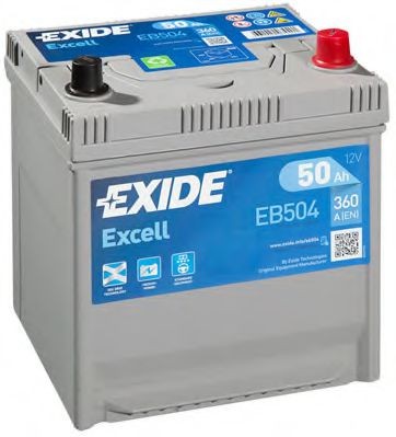 EB504 EXIDE EXCELL 008SE Batterie 12V 50Ah 360A Korean B1 D20