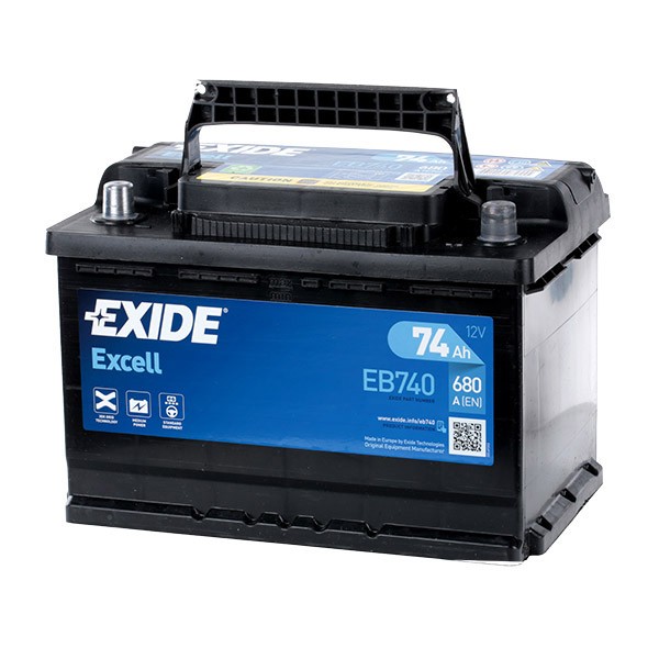 EB740 EXIDE EXCELL 067SE Batterie 12V 74Ah 680A B13 L3