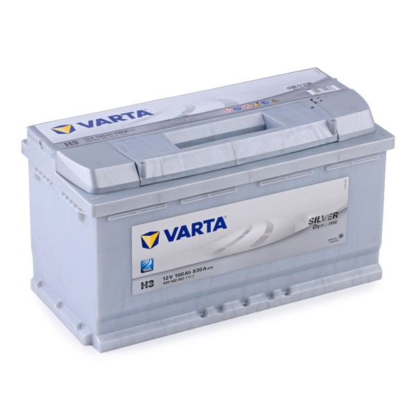  Varta Silver Dynamic H3 Batterie Voitures, 12 V 100Ah 830 Amps  (En)