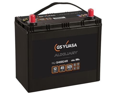 HJ-S46B24R YUASA Batterie 12V 45Ah 325A B24 mit Handgriffen HJ-S46B24R ❱❱❱  Preis und Erfahrungen