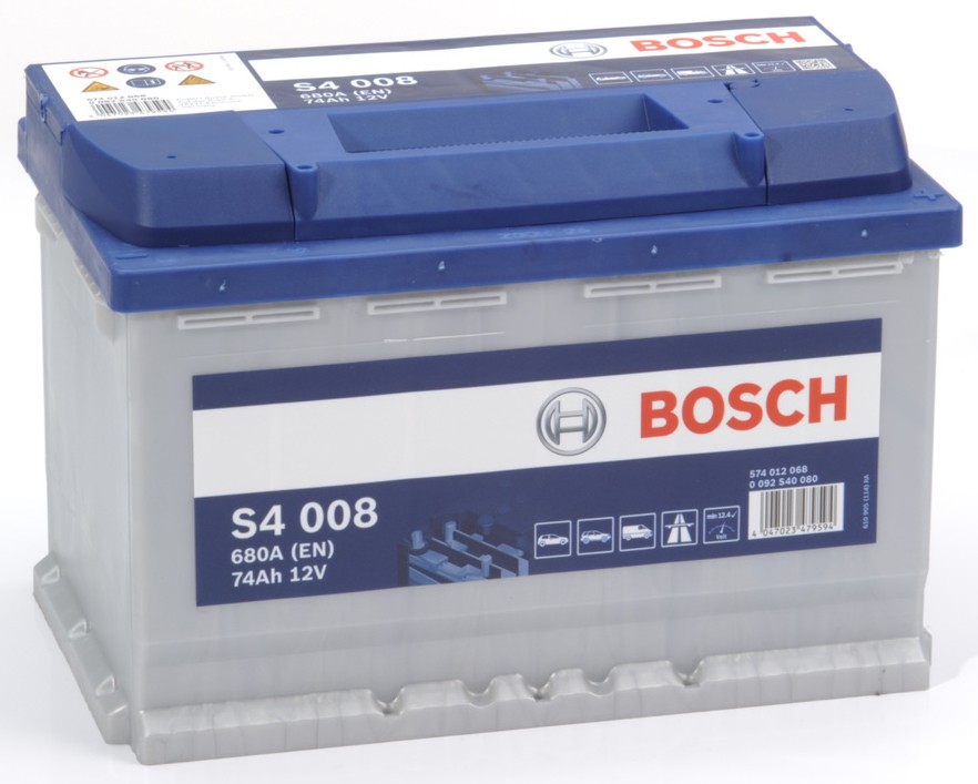 Autobatterie BOSCH 12V 74Ah 680 A/EN S4 008 74 Ah TOP ANGEBOT SOFORT & NEU