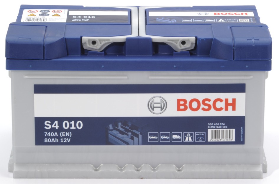 Bosch Batterie De Démarrage (Universel) SLI 12V 80AH 700A (Borne + à  Droite) - 0092S40460 + Garantie 06 Mois - Prix pas cher