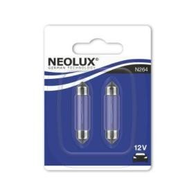 N264-02B NEOLUX® Kennzeichenbeleuchtung, Birne 12V 10W 47 mm,  Sockelglühlampe, SV8.5-8 N264-02B ❱❱❱ Preis und Erfahrungen