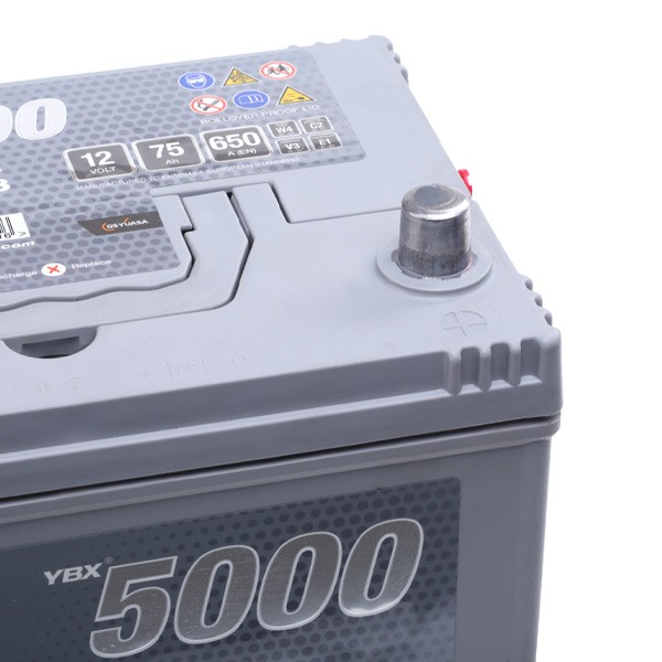 YBX5068 YUASA YBX5000 Batería de arranque 12V 75Ah 650A D26 con asas, con  indicador de carga, Batería de plomo y ácido YBX5068 ❱❱❱ precio y  experiencia