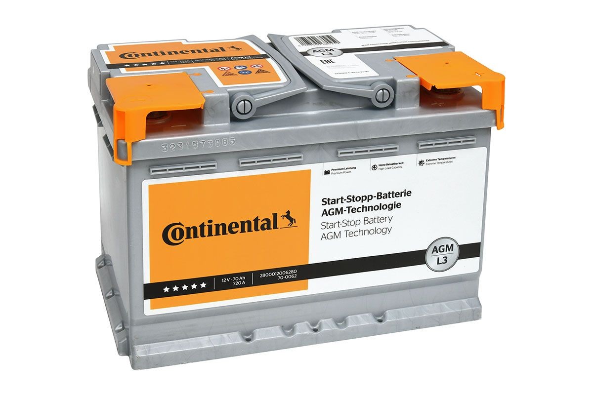 2800012006280 Continental Start-Stop Batterie 12V 70Ah 720A B13 L3 AGM-Batterie  2800012006280 ❱❱❱ Preis und Erfahrungen