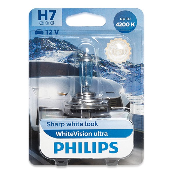 Ampoule halogène PHILIPS WHITEVISION ULTRA 12V H7 55W
