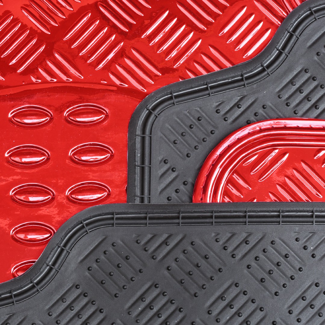28021 WALSER Fußmatten Gummi, vorne Menge: und 70.5 42.5 49, 28021 48 ❱❱❱ Preis Rot, passform, x 4, Erfahrungen und Universelle hinten, x