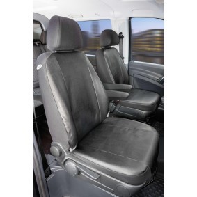Universal Sitzbezüge Auto für Mercedes-Benz M Klasse W163, W164, W166  (1997-2015) - Vordersitze Autositzbezüge Schonbezüge - 2CM-BE beige