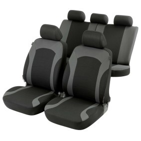 Schonbezüge Sitzbezüge für Fiat 500 Brava Bravo Grau Schwarz Vorne Sat