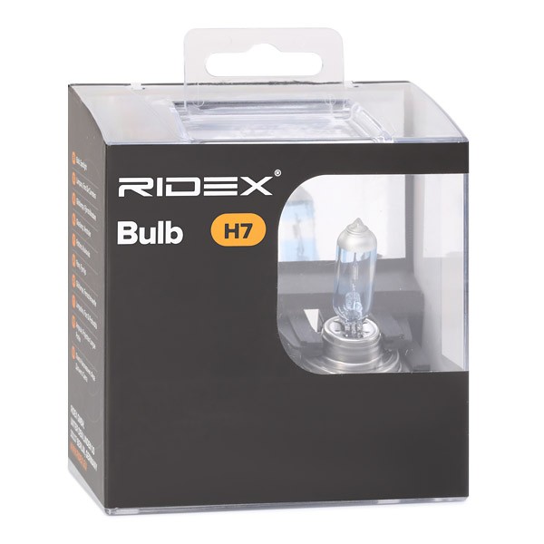 106B0069 RIDEX Bulb, spotlight H7 12V 55W PX26d From 3400 to 4050K