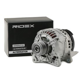 4G0557 RIDEX Lichtmaschine 14V, 140A, M8 B+, R 90, exkl. Vakuumpumpe, Ø 56,  57 mm 4G0557 ❱❱❱ Preis und Erfahrungen