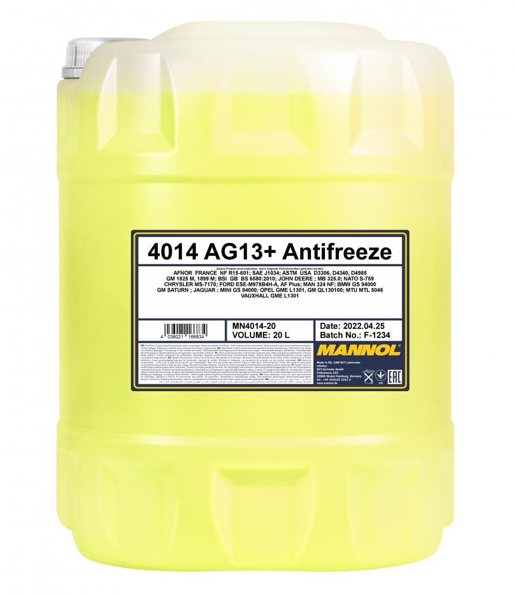 MN4014-1 MANNOL AG13+ Advanced Kühlmittel G13 gelb, 1l MN4014-1 ❱❱❱ Preis  und Erfahrungen