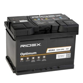 1S0033 RIDEX Batterie 12V 61Ah 630A B13 LB2 Bleiakkumulator, mit
