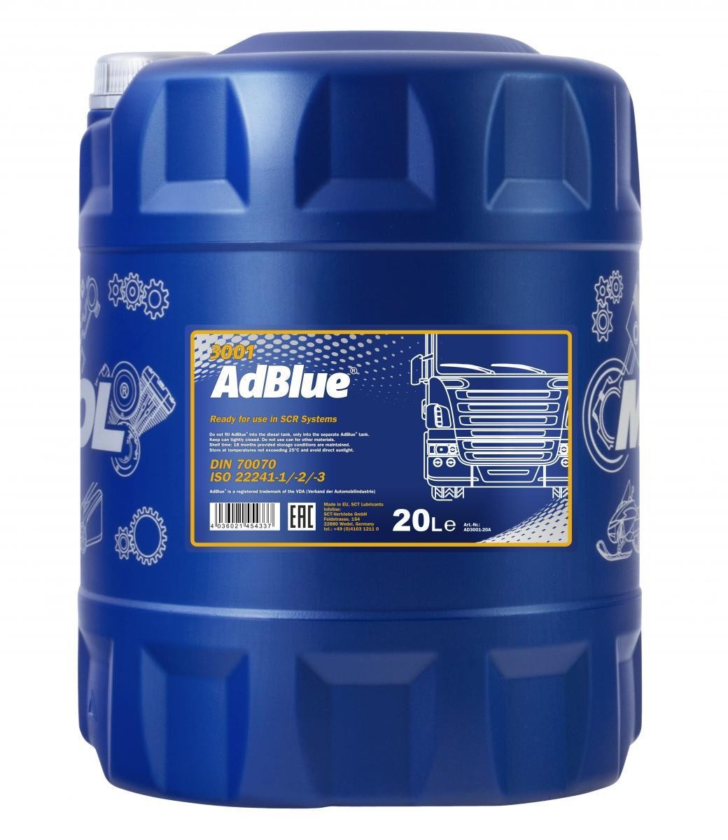 AD3001-20 MANNOL AdBlue® AdBlue Contenuto: 20l, -15.2%, Tanica AD3001-20  ❱❱❱ prezzo e esperienza