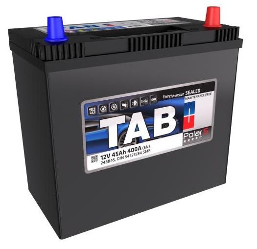 246845 TAB Polar Batterie 12V 45Ah 400A B0 DIN 54523/84 SMF Batterie au  plomb 246845 ❱❱❱ prix et expérience